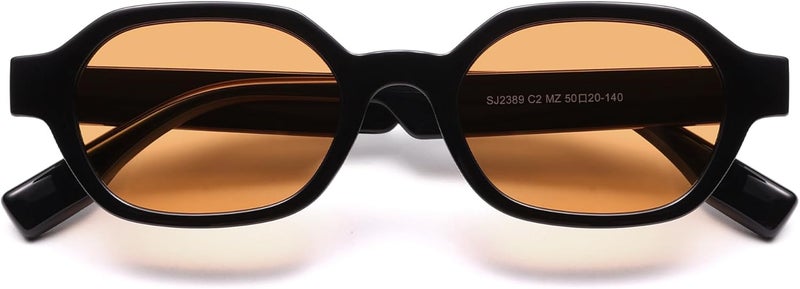 Sojos Retro Polarized Hexagon Sunglasses for Women Men, UV400 Trendy Rectangle 70s 80s 90s Shades SJ2389 - Image 1